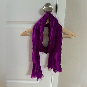 Tissue Paper Thin Scarf | Magenta Purple | OS